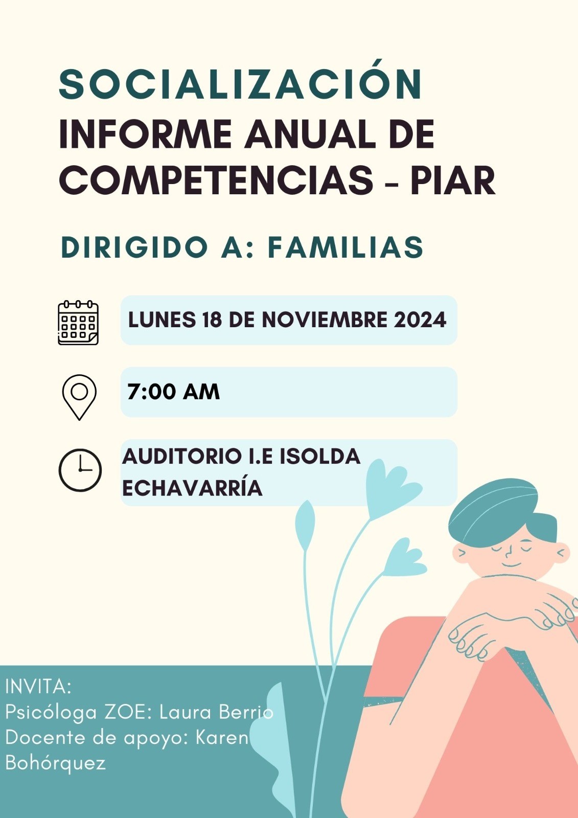 Se cita a las familias de los estudiantes con diagnóstico.